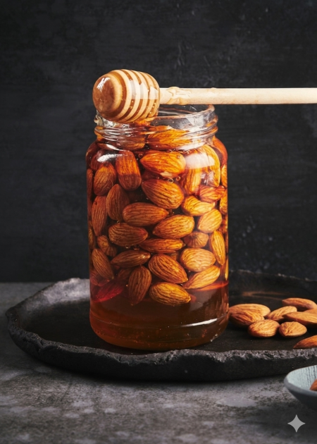 عسل طبيعي 100‎%‎ مع لوز ‎